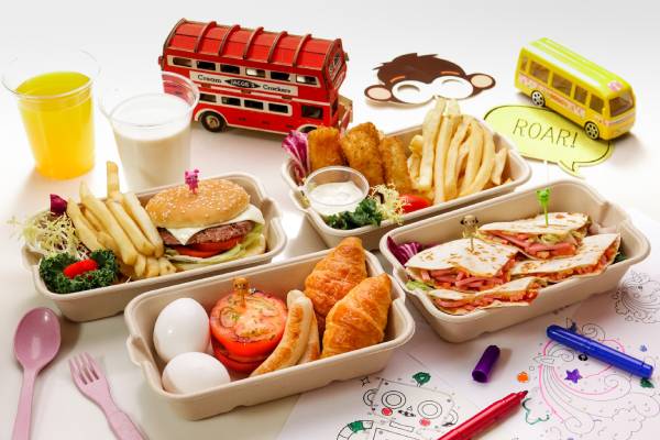 Sample of kids meal for quarantine guest in Nina Hotel Island South