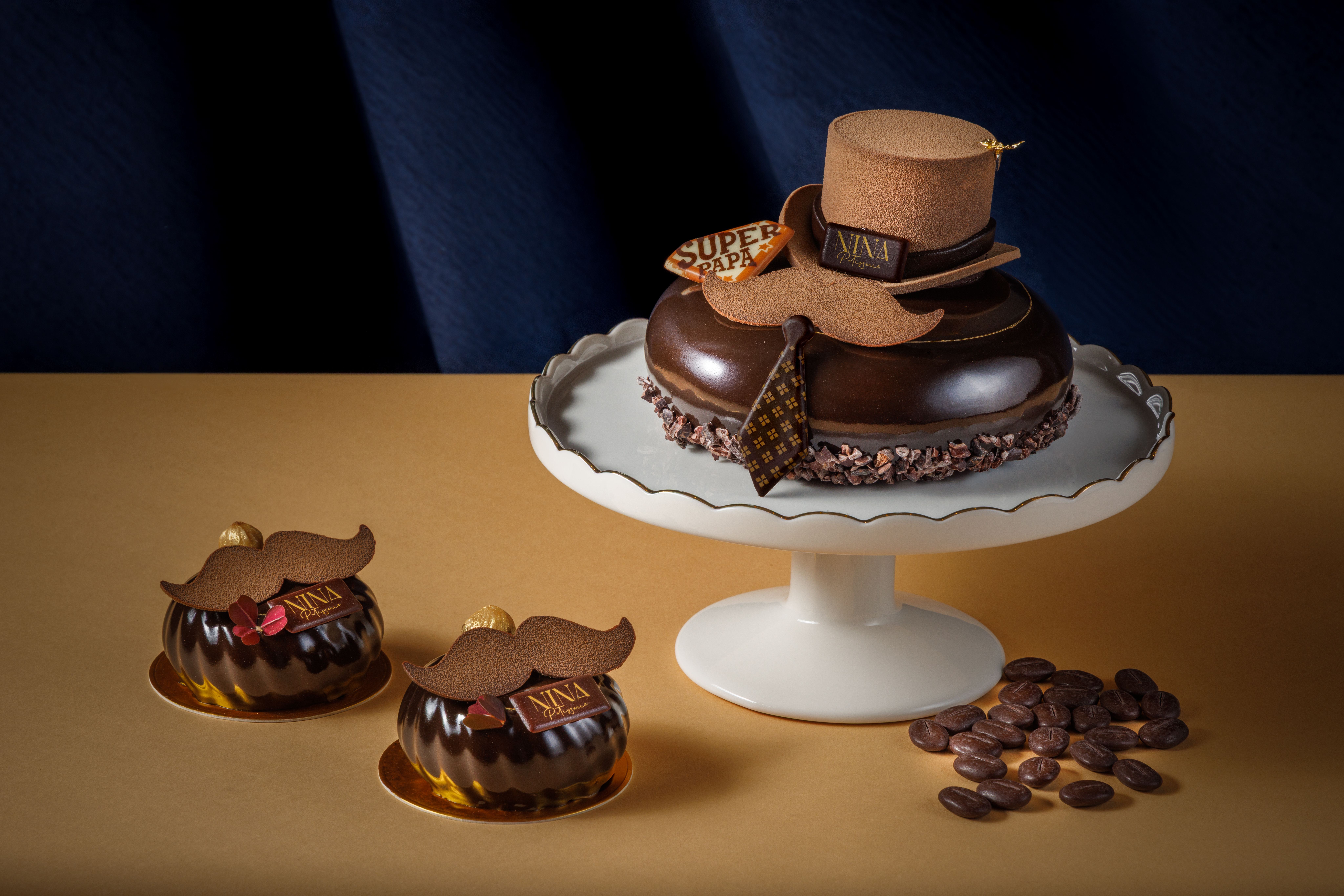 Hazelnut Milk Chocolate Mousse Cake | Nina Patisserie | Father's Day Celebration Cake